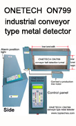 Industrial conveyor type tunnel metal detector, metal detector head, mining metal detector